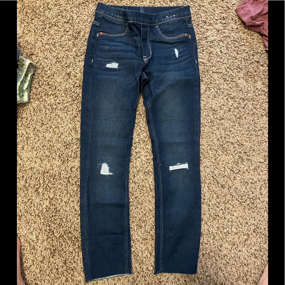 H&M Distressed Denim Jeggings, 7/8yrs